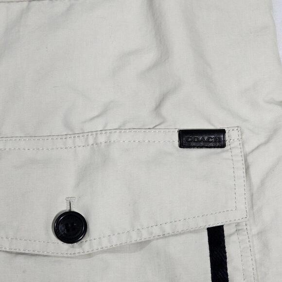 Vintage COACH Mountain Parka Mens Size XL Jacket Beige And Yellow - Picture 14 of 15